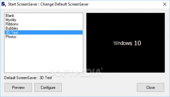 Start ScreenSaver screenshot