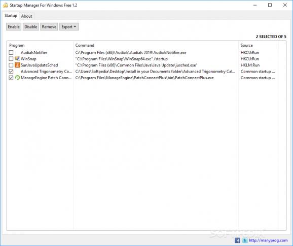 Startup Manager For Windows Free screenshot