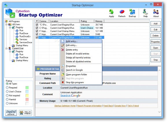 Startup Optimizer screenshot