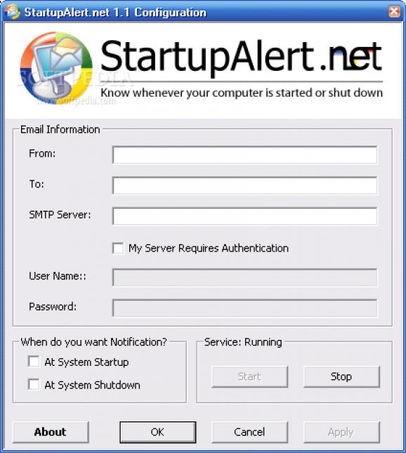 StartupAlert.net screenshot