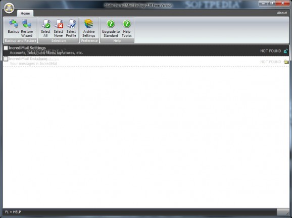 Static IncrediMail Backup Free screenshot