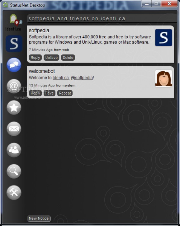 StatusNet Desktop screenshot