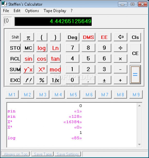 Steffen's Calculator screenshot