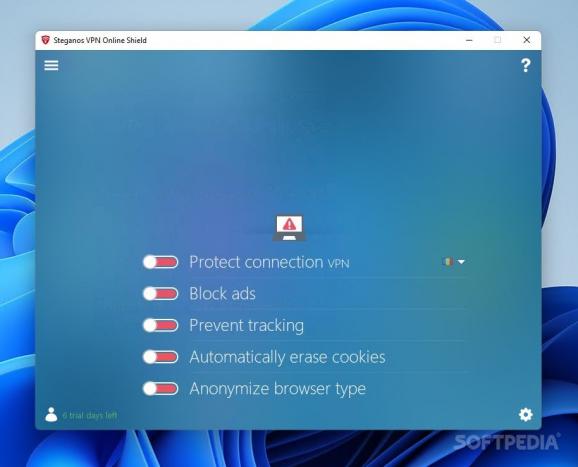 Steganos Online Shield VPN screenshot