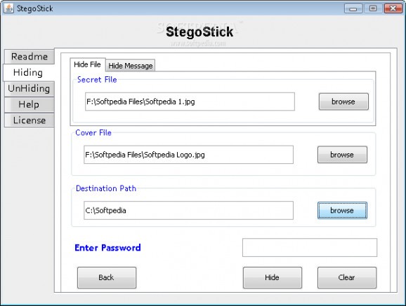 StegoStick screenshot