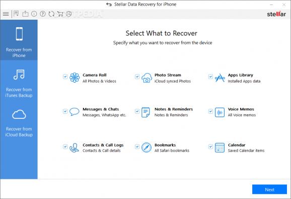 Stellar Data Recovery for iPhone screenshot