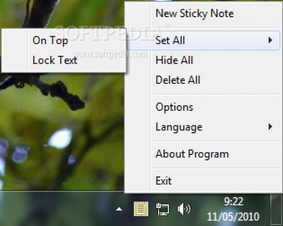 Sticky Notes Manager screenshot
