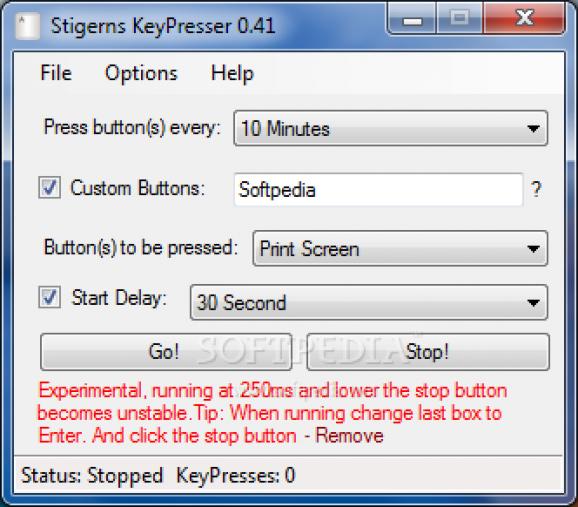 Stigerns KeyPresser screenshot