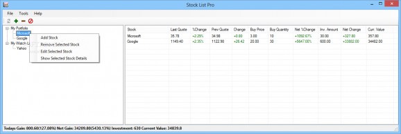 Stock List Pro screenshot