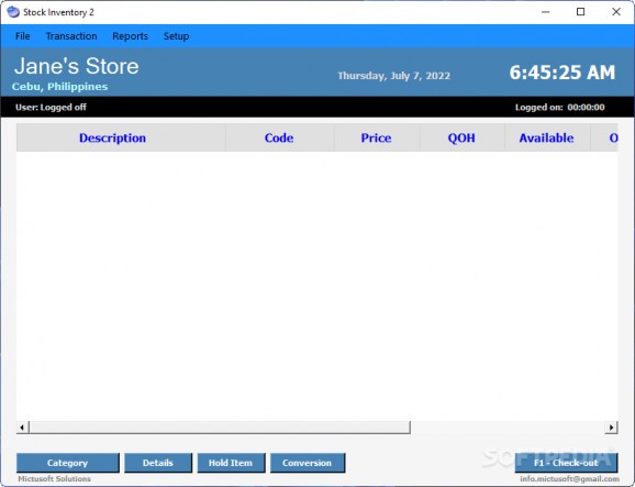 Stocks Inventory screenshot