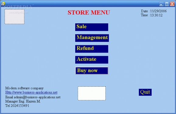Store multi-cashier plus Web site screenshot