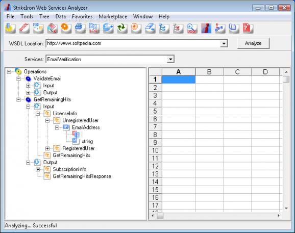 StrikeIron Web Services Analyzer screenshot