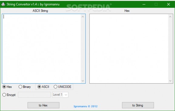 String Convertor screenshot