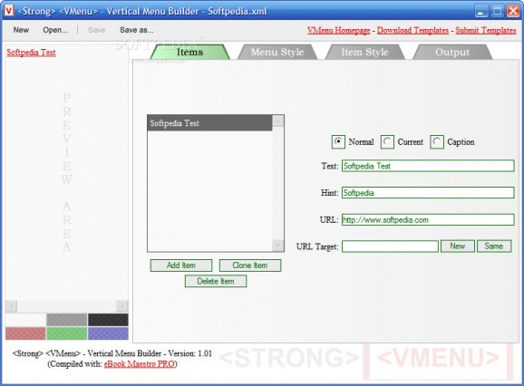 Strong VMenu screenshot