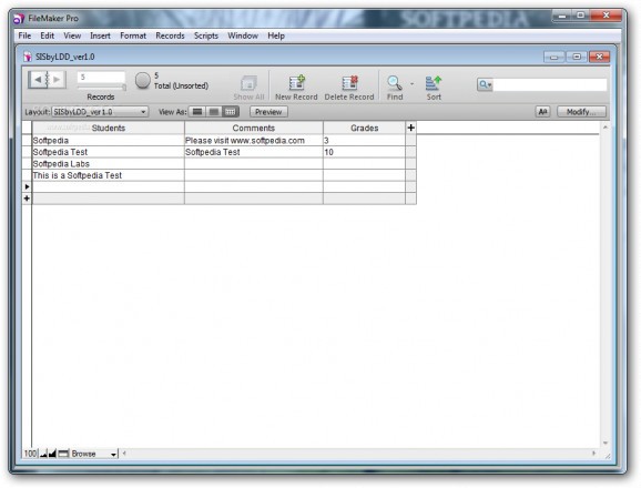 Student Information System screenshot