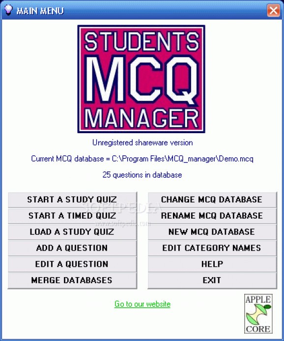 Students MCQ Manager screenshot