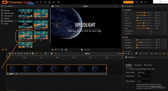 Cinematic Studio screenshot