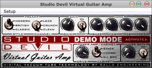 Studio Devil Virtual Guitar Amp screenshot