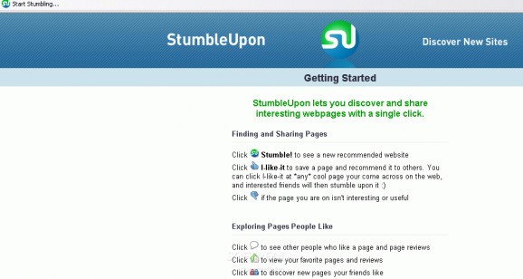StumbleUpon Toolbar For Internet Explorer screenshot