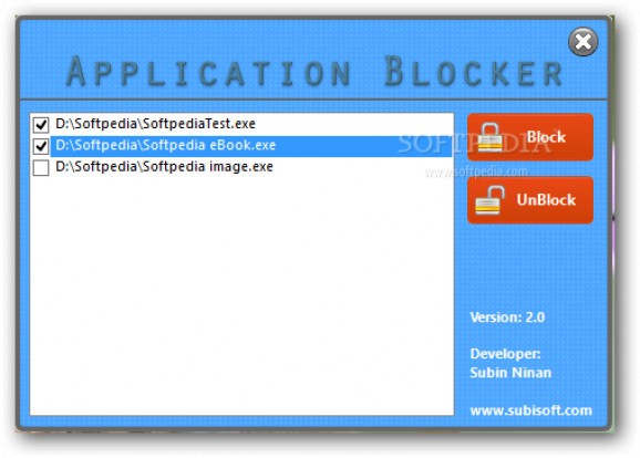 Application Blocker screenshot