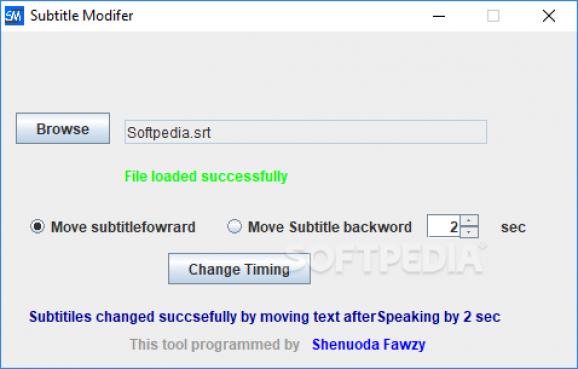 Subtitle Modifier screenshot