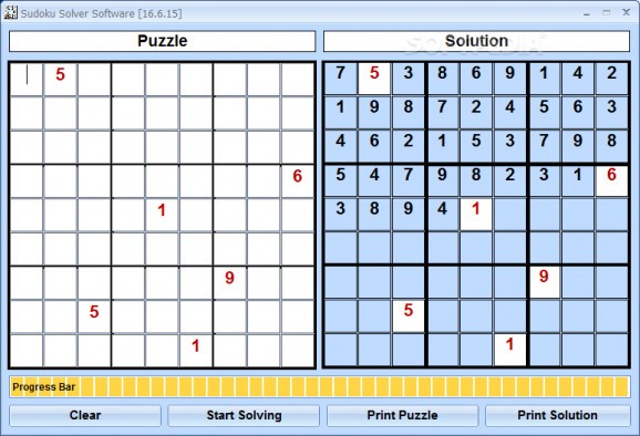 Sudoku Solver Software screenshot