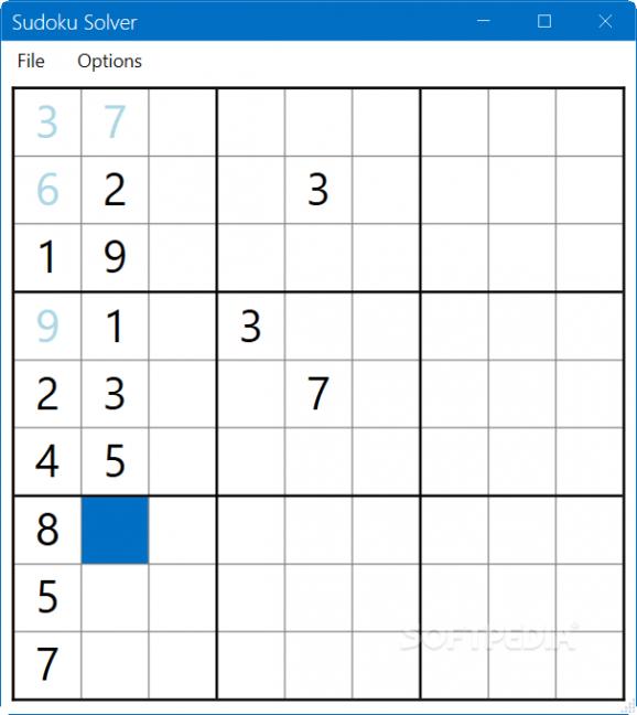 SudokuSolver screenshot