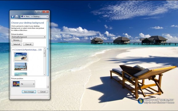 Summer Beaches Windows 7 Theme screenshot