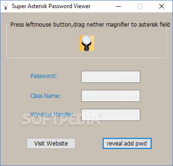 Super Asterisk Password Viewer screenshot