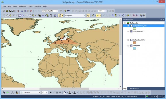 SuperGIS Desktop screenshot