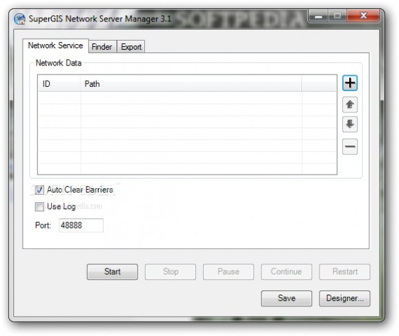 SuperGIS Network Server screenshot