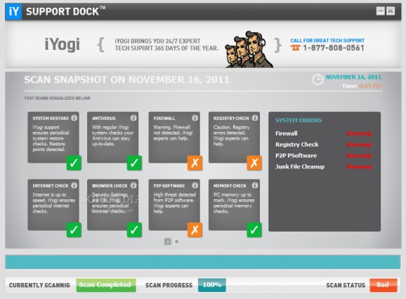 Support Dock screenshot