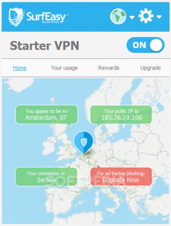 SurfEasy VPN screenshot