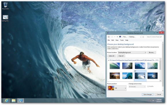 Surfing Theme screenshot