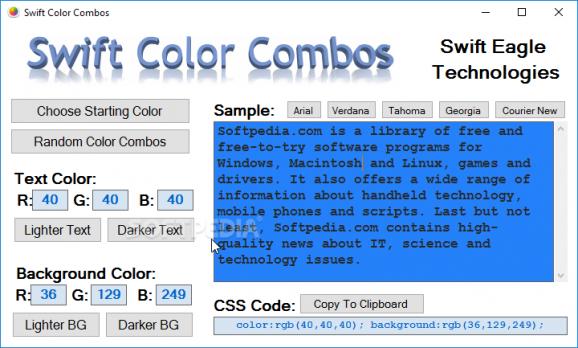 Swift Color Combos screenshot