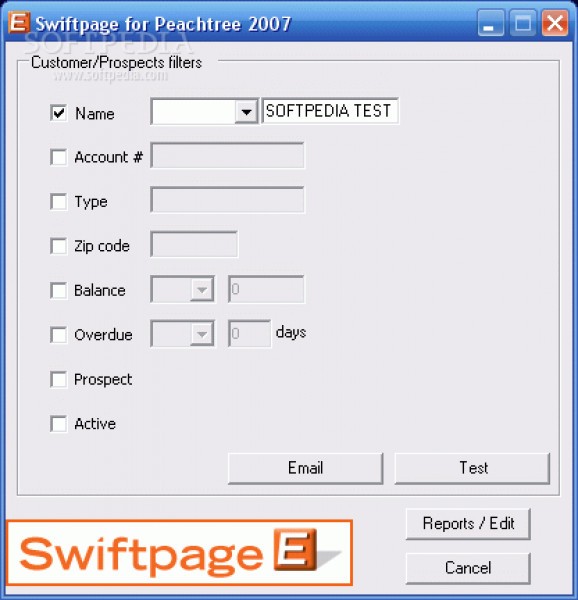 Swiftpage for Peachtree screenshot
