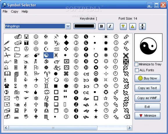 Symbol Selector screenshot