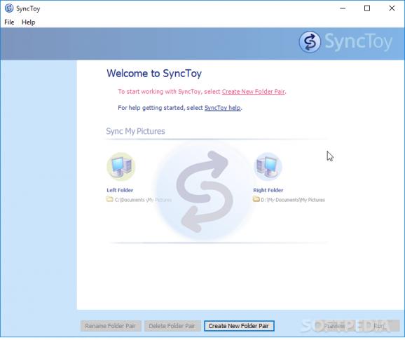 SyncToy screenshot