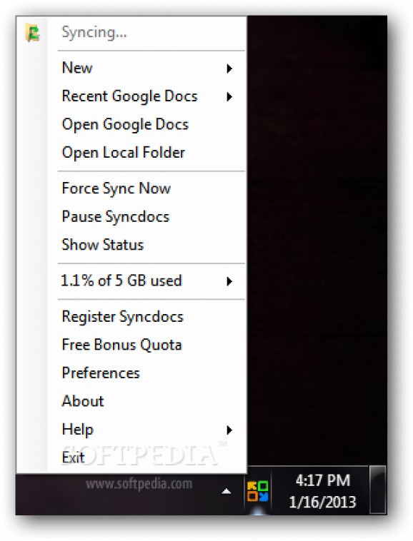 Syncdocs Portable screenshot
