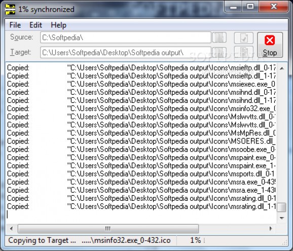 SynchroFolder screenshot