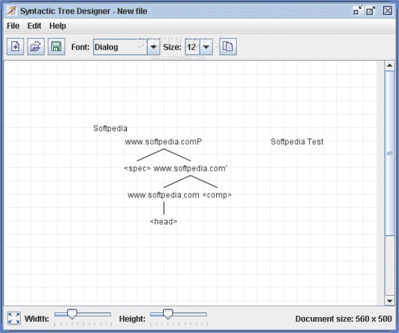 Syntactic Tree Designer screenshot
