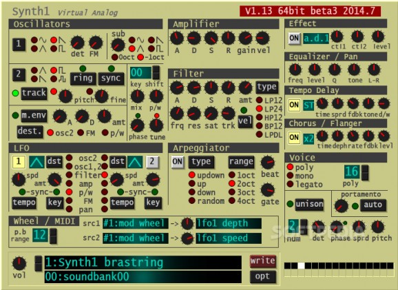 Synth1 screenshot