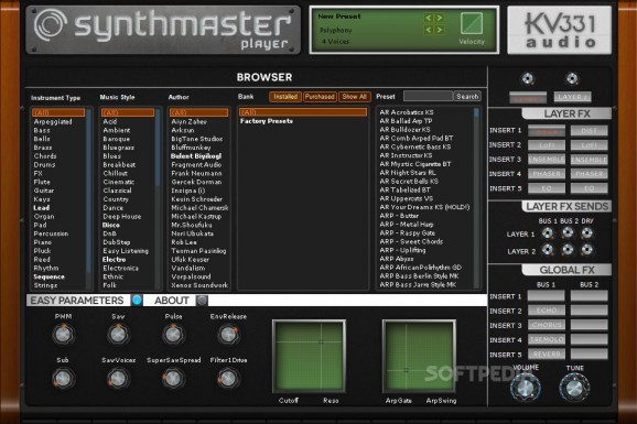 SynthMaster Player screenshot