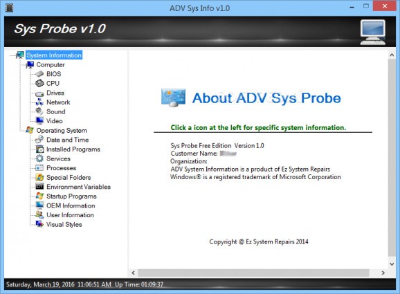 Sys Probe screenshot