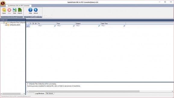 SysInfoTools DXL to PST Converter screenshot
