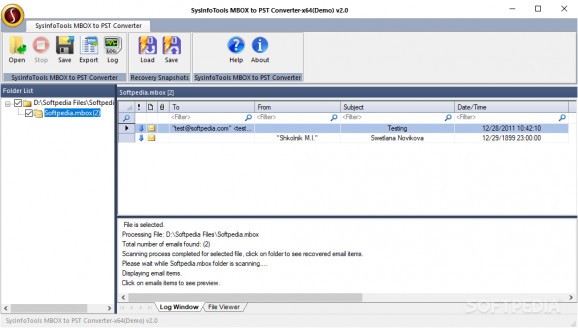 SysInfoTools MBOX Converter screenshot