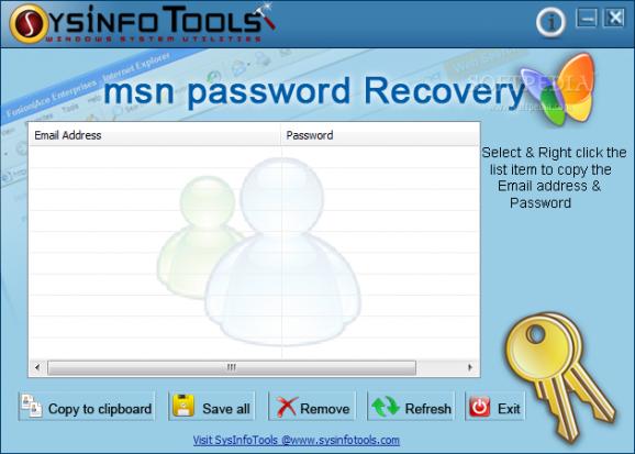 SysInfoTools MSN Password Recovery screenshot