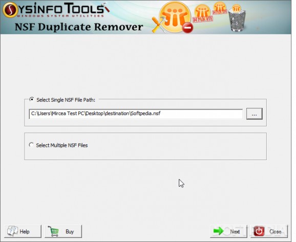 SysInfoTools NSF Duplicate Remover screenshot