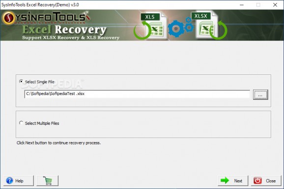 SysInfoTools Excel Recovery (formerly SysInfoTools Xlsx Repair) screenshot