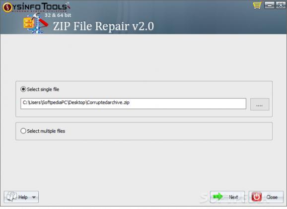 SysInfoTools ZIP Repair Tool screenshot